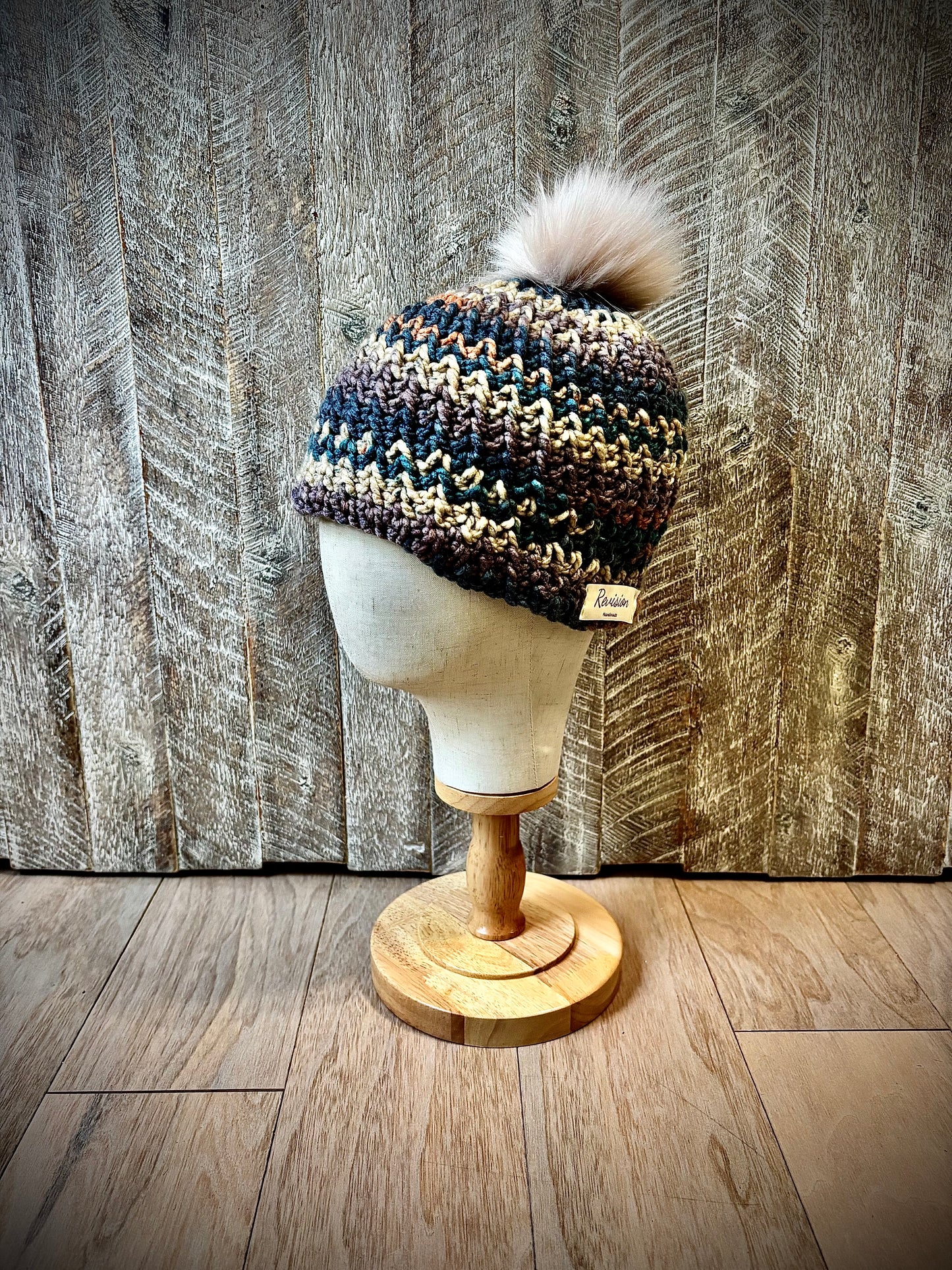 Crochet Hats with Removable Pom