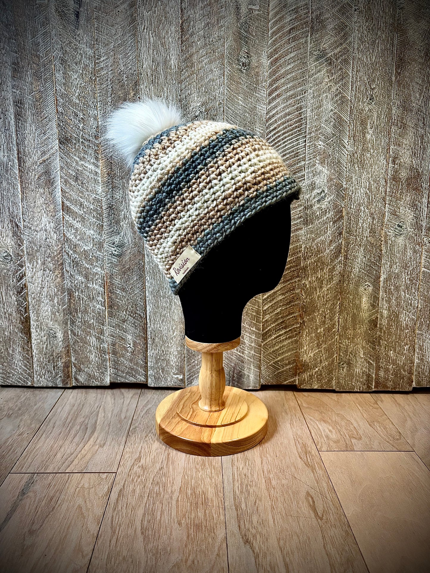 Crochet Hats with Removable Pom