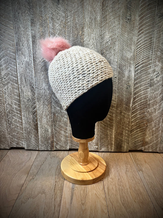 Crochet Hats with Removable Pom