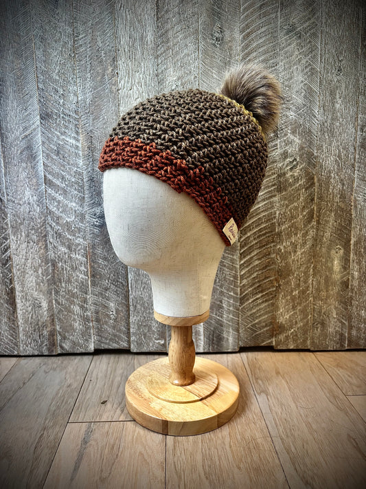 Crochet Hats with Removable Pom