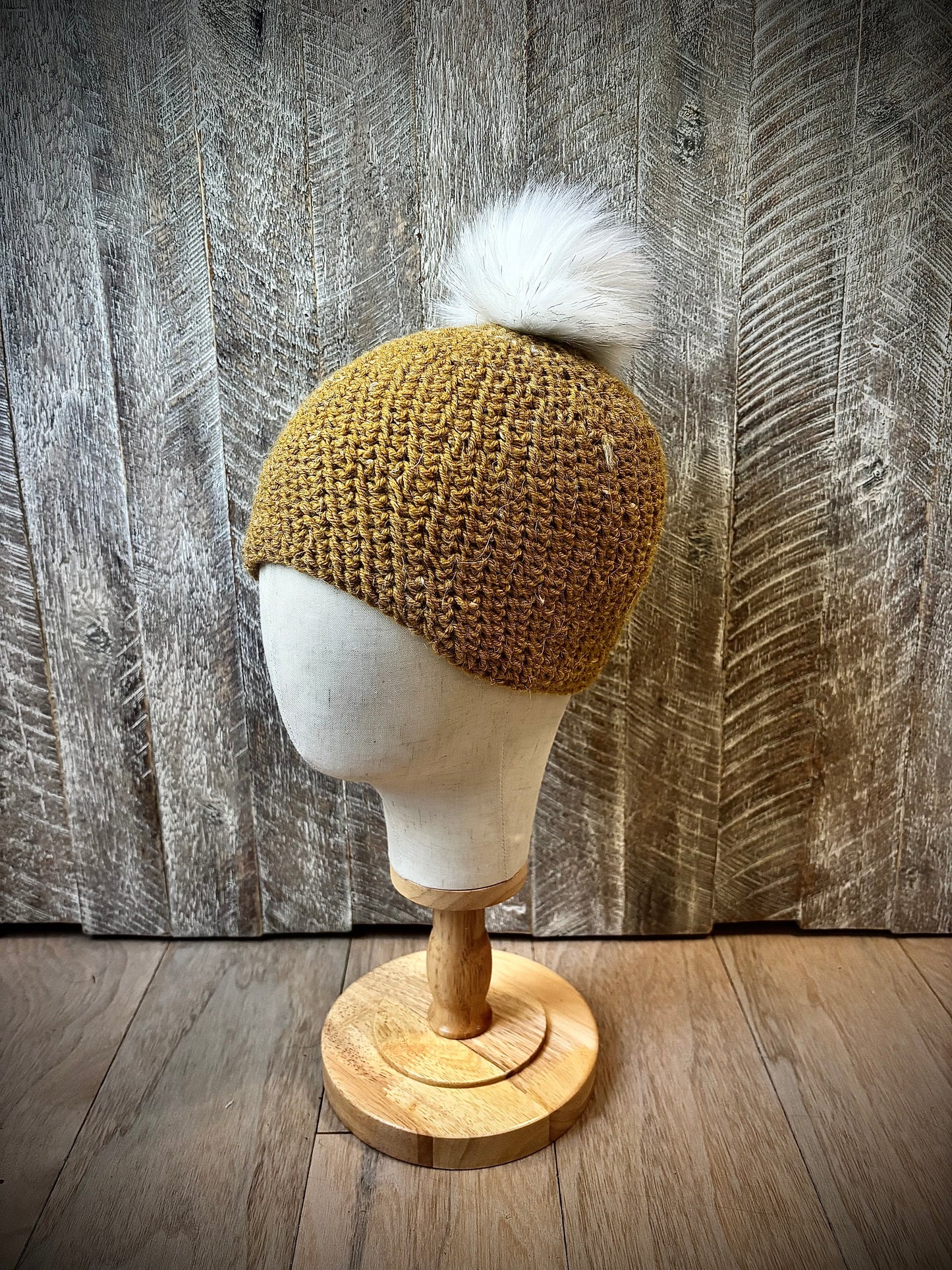 Crochet Hats with Removable Pom