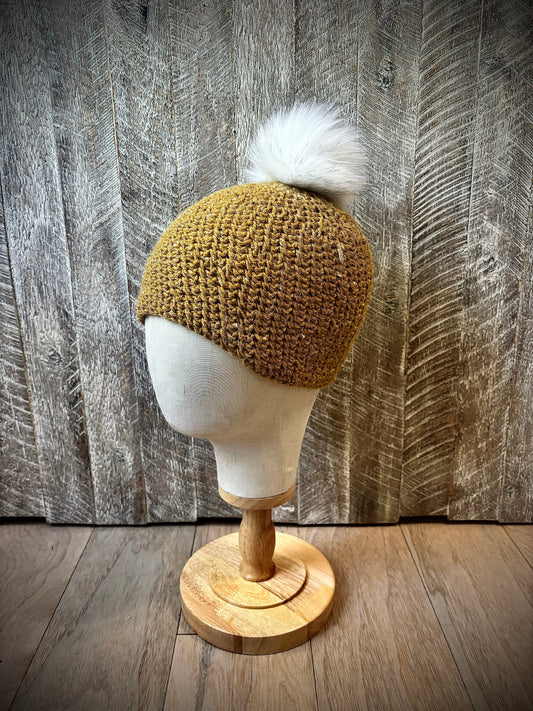 Crochet Hats with Removable Pom