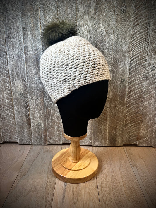 Crochet Hats with Removable Pom