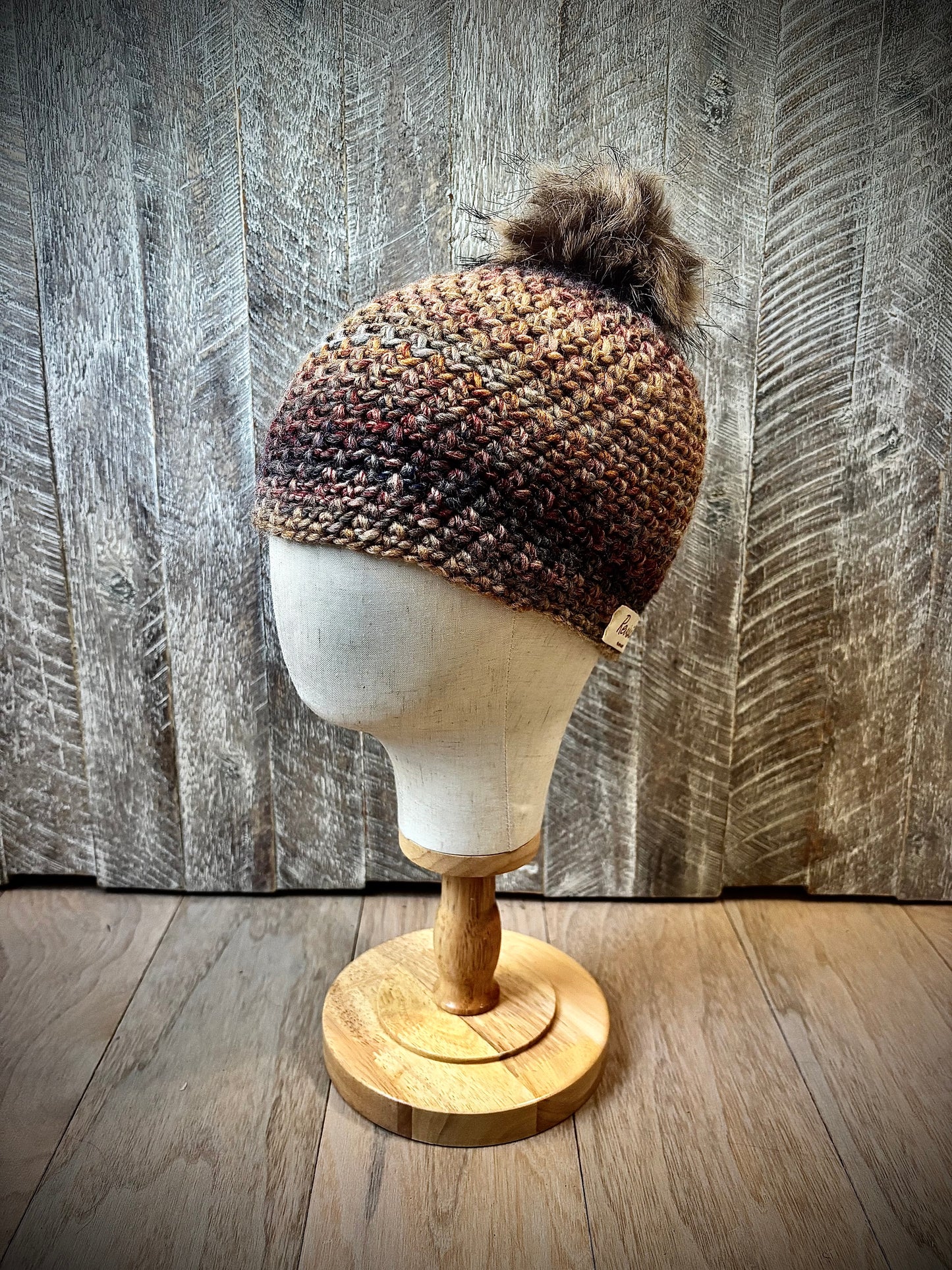Crochet Hats with Removable Pom
