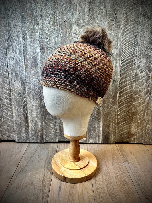 Crochet Hats with Removable Pom