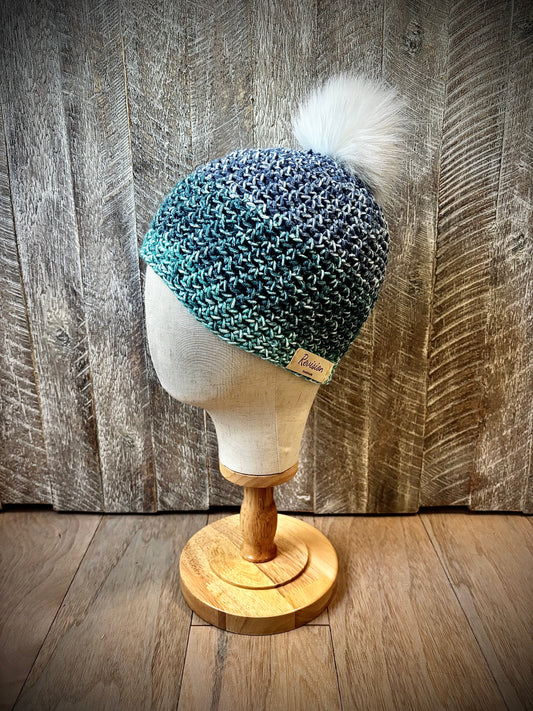 Crochet Hats with Removable Pom