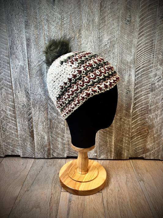Crochet Hats with Removable Pom