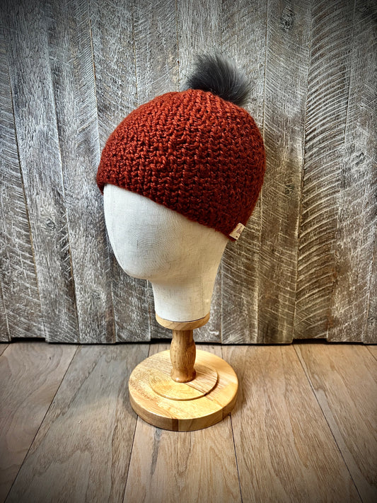 Crochet Hats with Removable Pom
