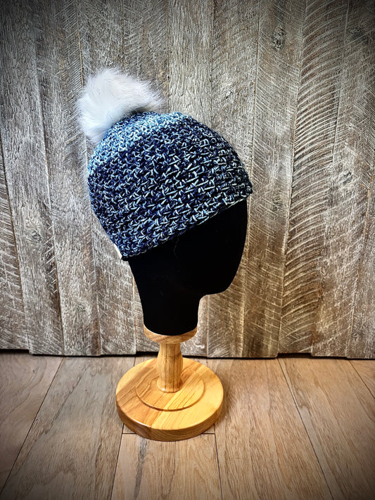 Crochet Hats with Removable Pom