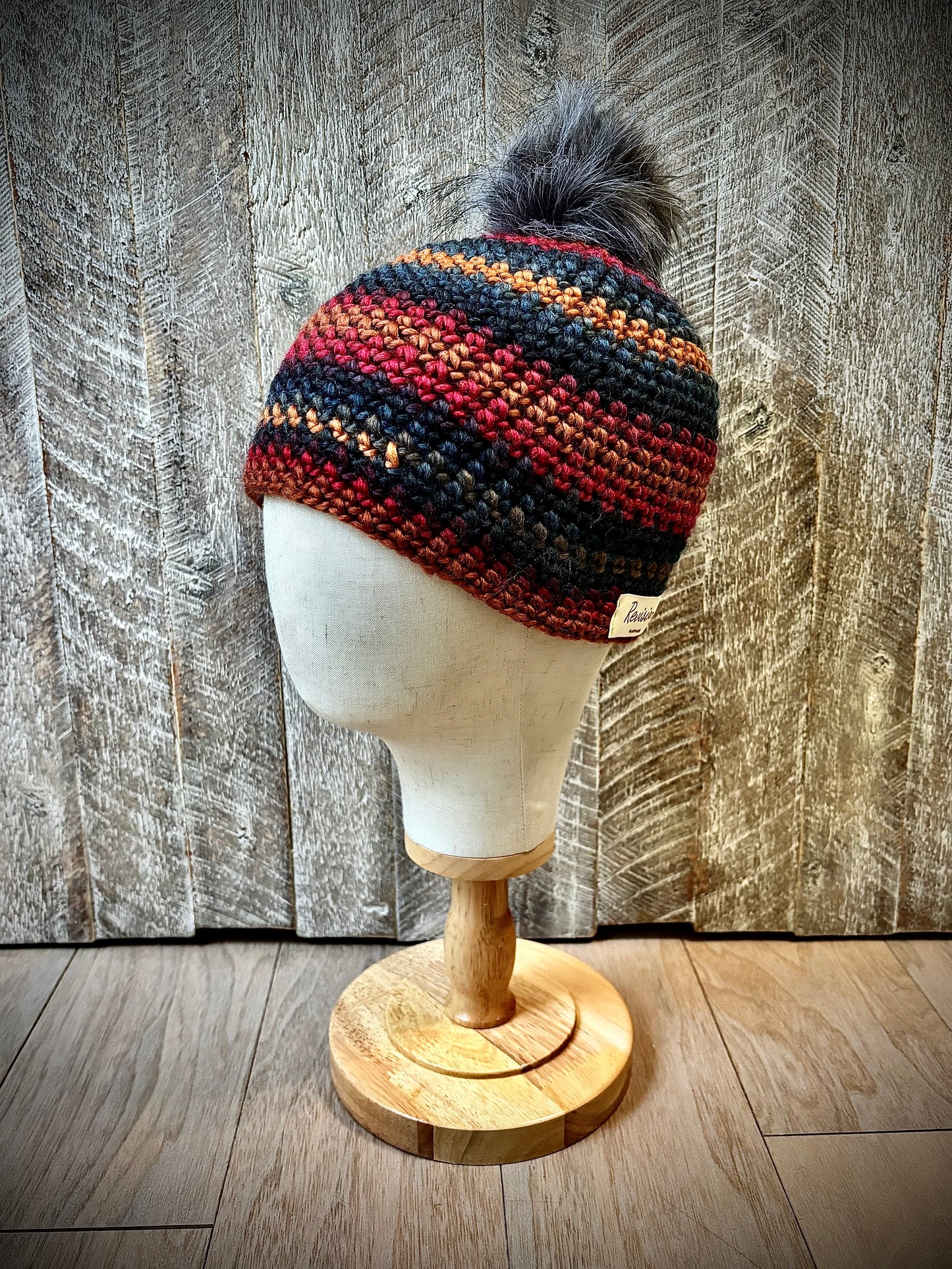 Crochet Hats with Removable Pom