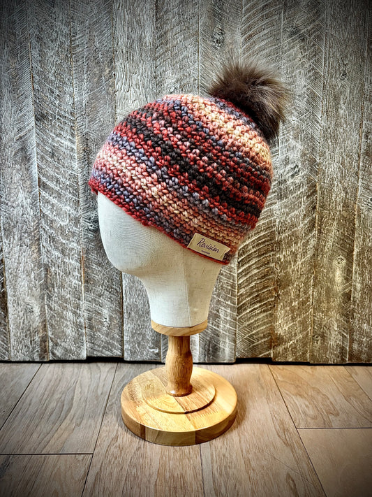 Crochet Hats with Removable Pom