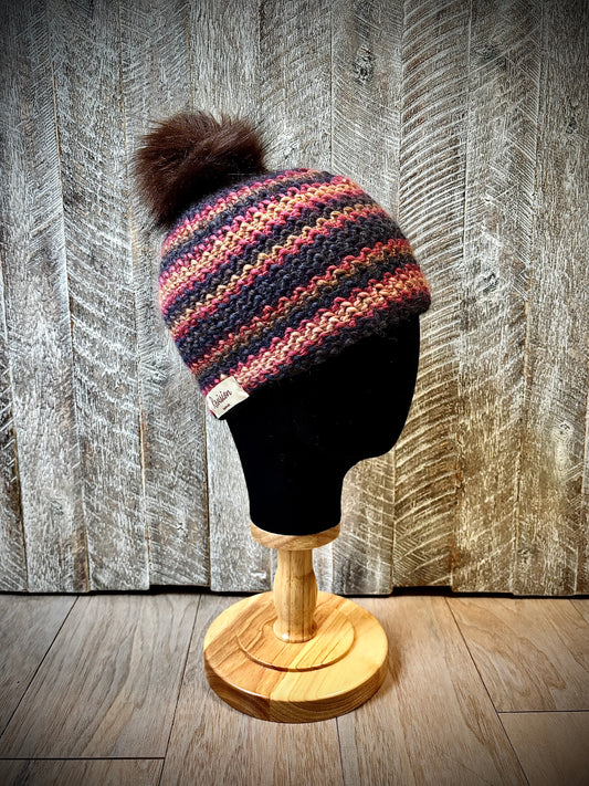 Crochet Hats with Removable Pom
