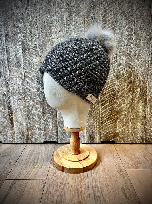 Crochet Hats with Removable Pom