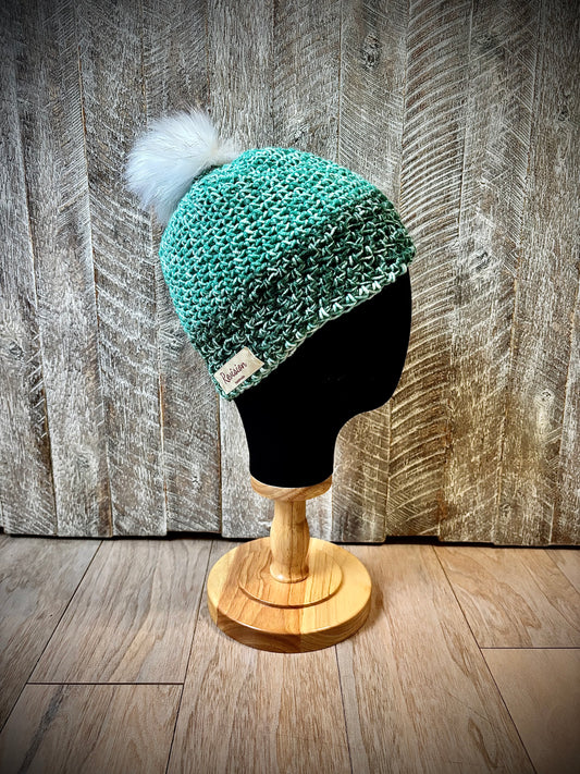 Crochet Hats with Removable Pom
