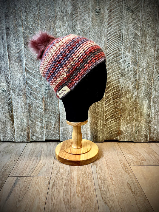 Crochet Hats with Removable Pom