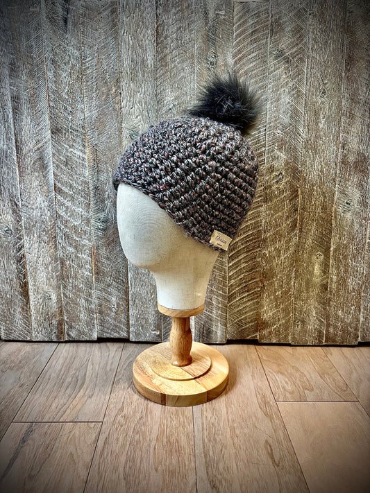 Crochet Hats with Removable Pom